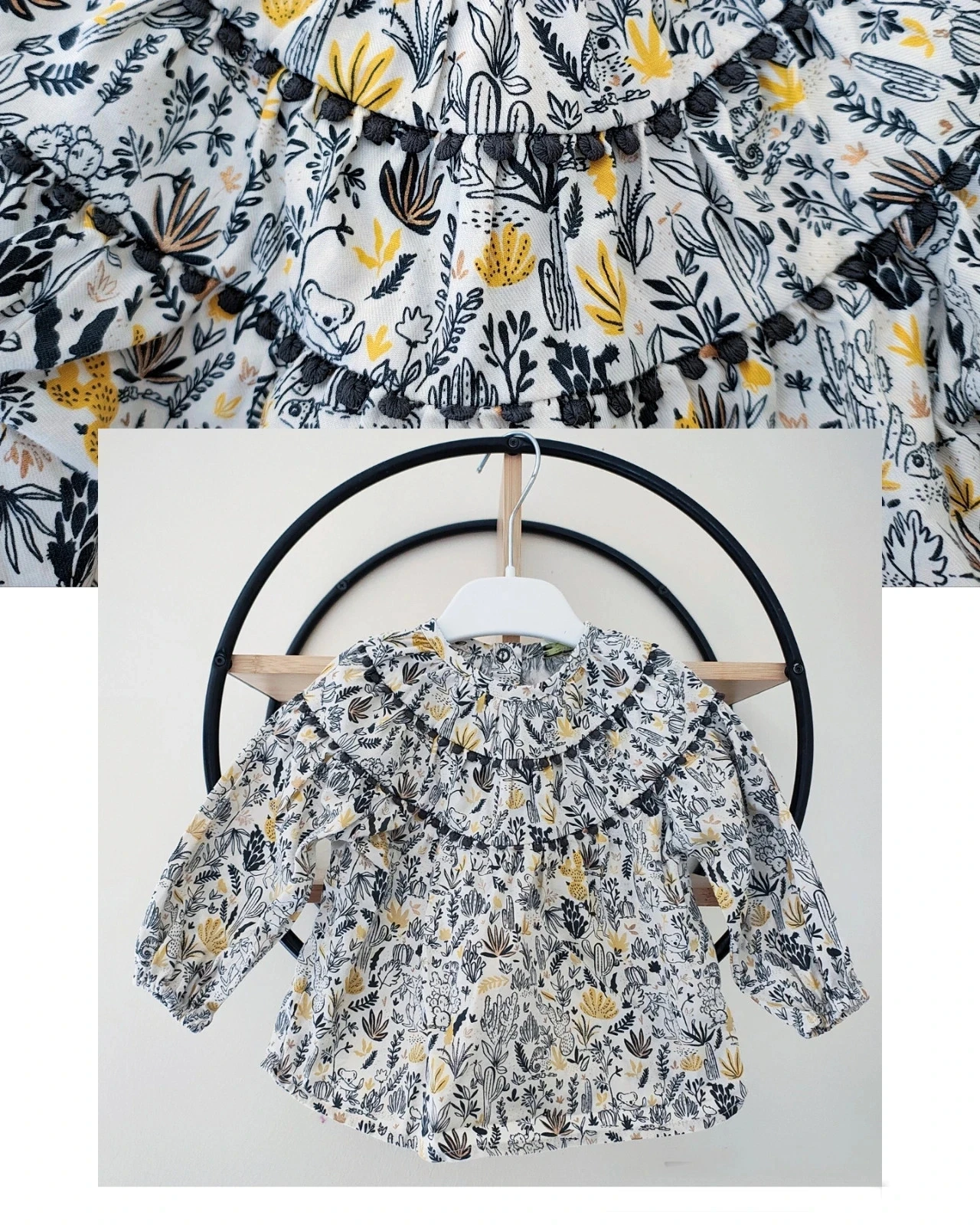 12 mois blouse tape a l'oeil